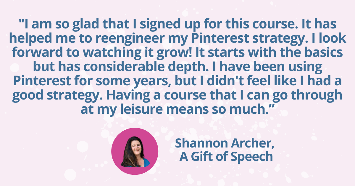 Testimonial from Pinterest System for Sales