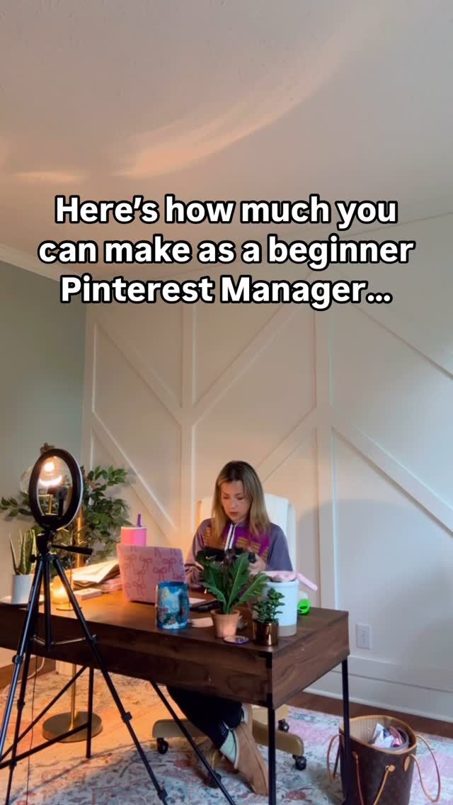 Here’s how much ⬇️

Comment, “START” if you want to get the behind the scenes for how I scaled to 5-figure months working part-time hours as a Pinterest Manager!

1 client @ $600 = $600

2 clients @ $600 = $1,200

3 clients @ $600 = $1,800

4 clients @ $600 = $2,400

5 clients @ $600 = $3,000

Is it surprising to you how much you can make as a beginner Pinterest Manager… and you also don’t need a degree? 

I coach students inside my Pinterest Manager Academy and teach them what packages to offer, what each package includes and how to price their services as a beginner. 

Most of my students packages are around $500-$700 as a beginner.

So how do you get started?

Well…You need a process, and a blueprint, to start your Pinterest management business. A roadmap that will help you create a sustainable business.

You need to learn the proper business foundations and skills to offer this service of marketing on Pinterest… and then you put in… (dare I say it…) the work!

It doesn’t happen overnight, but it’s worth it.

Some of my students have been hares, and some are tortoises, and both are fine as long as you’re taking consistent action.

You also don’t have to post all over social media crossing your fingers and toes that someone sees your content, or that it goes viral.

You start and get experience with appropriate pricing, and as you get experience/ results/build case studies… you start increasing your prices.

When you want to scale more?

Add premium packages such as VIP days or a premium service such as Pinterest ads.

If you’re ready to:

1. Start a sustainable Pinterest management business

2. Work part-time hours

3. Get paid to work on Pinterest and scale to $5K months and beyond!

Comment, “START” if you want to get the behind the scenes for how I scaled to 5-figure months working part-time hours as a Pinterest Manager!

#pinterestmanager #pinterestmanagement #pinterestva #formerteacher #pinterestvirtualassistant #workfromhomemom #mompreneur #workfromanywhere #jobsformoms #teachercareerchange #freelance #freelancer #pinterestgirl #servicebasedbusiness #servicebasedentrepreneur #wfhm #remotejobs #virtualassistant #pinterest
