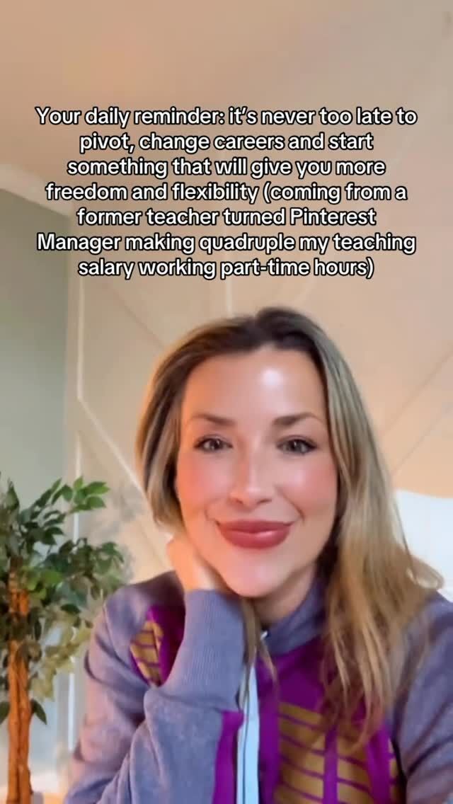 HERE’S HOW I QUIT ⬇️

I started my freelance Pinterest Management business! 

(If you’re ready to learn how to start your Pinterest Management and scale to 5 figure months, comment “START”!)

Let me go back for a second though.

I haven’t always been a Pinterest marketing expert. 

Last October, my oldest turned 7, and after having her in 2017… I fully intended on going back to teaching. 

My degree from Purdue is in Elementary Education and after 3.5 short years, and upon holding that baby in my arms…

I knew I couldn’t leave her. 

Not only did I make peanuts (yes, I know, you don’t go into education for the money 😉), I couldn’t justify leaving her.

Not only did it make 0 sense financially after daycare, but it also wasn’t what I wanted. 

So I quit. 

I didn’t take that decision lightly, and there was so much guilt that surrounded it… but I had to put my family first. And selfishly what I wanted first, and I never wanted to miss a day with her. 

Finances started to feel tight after 8 months of me not working and I KNEW I wanted to use my self in another capacity… I wanted to work, I wanted to build something, I wanted to provide for my family.

And this is when I discovered freelancing. 

But alas… I thought I had no “skills that would be transferrable”… silly me. 

I had SO many transferable skills, but I still invested in skills training because I wanted to specialize in Pinterest marketing and I knew NOTHING about working on Pinterest and help businesses in that capacity.

But I DID know I was a Pinterest addict 🤭and my gut didn’t steer me wrong… this was a PERFECT fit for me! 

I had a lot of twists and turns on my journey, but I created a path that will be crystal clear for you in regard to starting your Pinterest Management business! 

If you’re ready to learn how to start your Pinterest Management and scale to 5 figure months, comment “START”! 

#pinterestmanager #pinterestvirtualassistant #freelance #servicebasedbusiness #workfromhome #formerteachers #wfhjob #wfhlife #onlinejobs #pinterestgirl #careerchange #wfhmom #remotejobideas #remotework