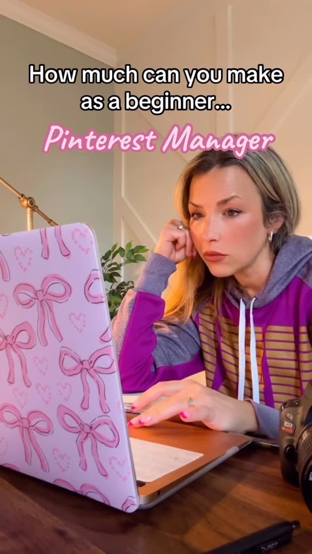 Here’s how much ⬇️

Comment, “START” if you want to get the behind the scenes for how I scaled to 5-figure months working part-time hours as a Pinterest Manager!

1 client @ $600 = $600

2 clients @ $600 = $1,200

3 clients @ $600 = $1,800

4 clients @ $600 = $2,400

5 clients @ $600 = $3,000

Is it surprising to you how much you can make as a beginner Pinterest Manager… and you also don’t need a degree? 

I coach students inside my Pinterest Manager Academy and teach them what packages to offer, what each package includes and how to price their services as a beginner. 

Most of my students packages are around $500-$700 as a beginner.

So how do you get started?

Well…You need a process, and a blueprint, to start your Pinterest management business. A roadmap that will help you create a sustainable business.

You need to learn the proper business foundations and skills to offer this service of marketing on Pinterest… and then you put in… (dare I say it…) the work!

It doesn’t happen overnight, but it’s worth it.

Some of my students have been hares, and some are tortoises, and both are fine as long as you’re taking consistent action.

You also don’t have to post all over social media crossing your fingers and toes that someone sees your content, or that it goes viral.

You start and get experience with appropriate pricing, and as you get experience/ results/build case studies… you start increasing your prices.

When you want to scale more?

Add premium packages such as VIP days or a premium service such as Pinterest ads.

If you’re ready to:

1. Start a sustainable Pinterest management business

2. Work part-time hours

3. Get paid to work on Pinterest and scale to $5K months and beyond!

Comment, “START” if you want to get the behind the scenes for how I scaled to 5-figure months working part-time hours as a Pinterest Manager!

#pinterestmanager #pinterestmanagement #pinterestva #formerteacher #pinterestvirtualassistant #workfromhomemom #mompreneur #workfromanywhere #jobsformoms #teachercareerchange #freelance #freelancer #pinterestgirl #servicebasedbusiness #servicebasedentrepreneur #wfhm #remotejobs #virtualassistant #pinterest